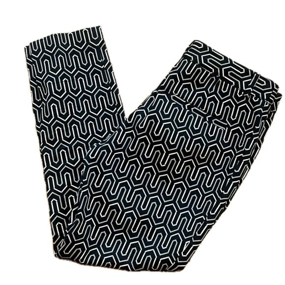 Anthropologie Charlie Trouser Chino Pant Navy Gold Size 4P - Picture 3 of 6